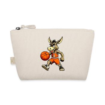 Basketball Esel Actionlook - Bio-Täschchen - Natur - Vorne