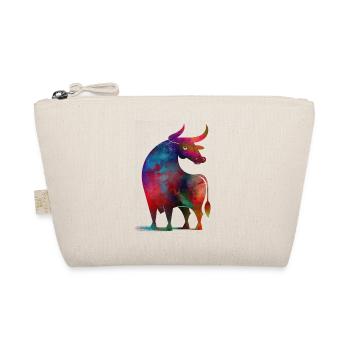 Bunter Stier - Bio-Täschchen - Natur - Vorne