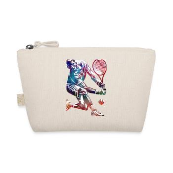 Tennisspieler - Bio-Täschchen - Natur - Vorne