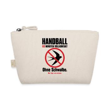 Handball Shirt – 60 Minuten Vollkontakt - Bio-Täschchen - Natur - Vorne