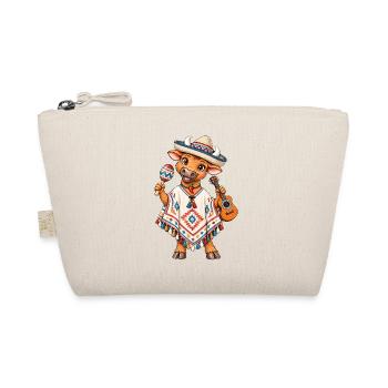Mexiko Stier mit Poncho - Bio-Täschchen - Natur - Vorne