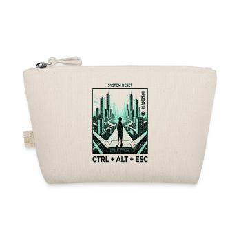 Cyberpunk Skyline Ctrl Alt Esc - Bio-Täschchen - Natur - Vorne
