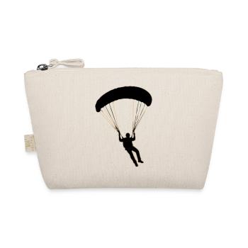 Paragleiter Silhouette - Bio-Täschchen - Natur - Vorne