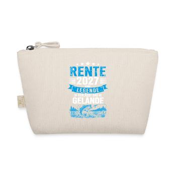 Rente 2027 Angler – Eine Legende verlässt das... - Bio-Täschchen - Natur - Vorne