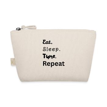 Eat. Sleep. Tune. Repeat - Bio-Täschchen - Natur - Vorne