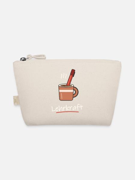 Kaffee mit Rotstift für Lehrer und Lehrerinnen - Bio-Täschchen - Natur