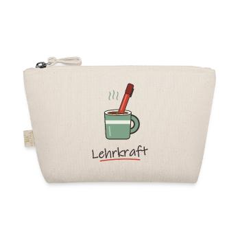 Kaffee mit Rotstift für Lehrer und Lehrerinnen - Bio-Täschchen - Natur - Vorne
