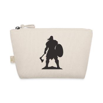 Wikinger Krieger mit Axt und Schild - Bio-Täschchen - Natur - Vorne