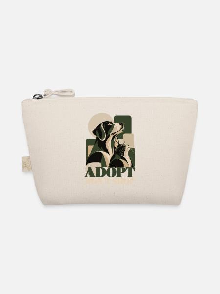 Adopt Don’t Shop Dog & Cat - Bio-Täschchen - Natur