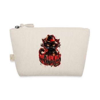 Black Cat Gangster – Cool Gothic Cat Design - Bio-Täschchen - Natur - Vorne