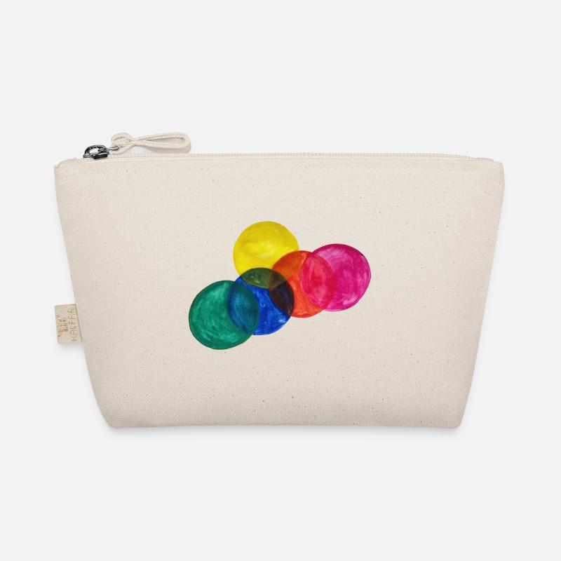 Coloured Circles - Bio-Täschchen - Natur