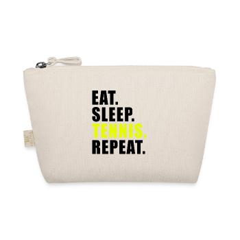 EAT SLEEP TENNIS REPEAT CADEAU TENNIS COURT BALL - Trousse biologique - nature - Devant