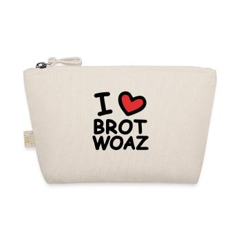 I Love Brotwoaz - Bio-Täschchen - Natur - Vorne