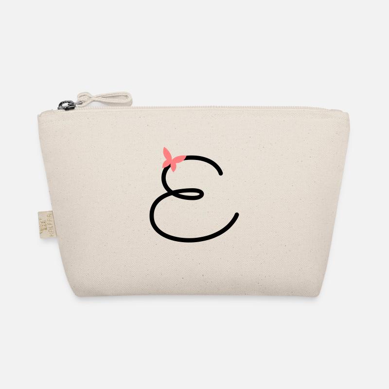 Buchstabe E Schmetterlingsbuchstabe Bio-Täschchen