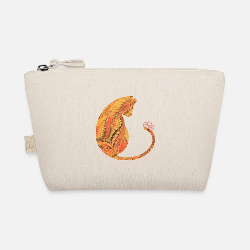 Cat with Bicycle E 118 Organic Pouch