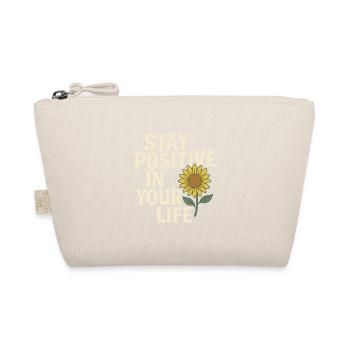 Stay Positive Sunflower Life - Organic Pouch - nature - Front