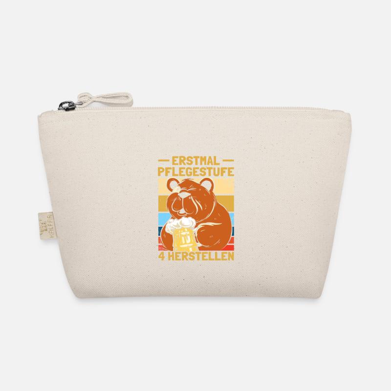 Biertrinker Bier Erstmal Pflegestufe 4 herstellen Bio-Täschchen