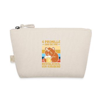 4 Promille Biertrinker Bierliebhaber Bier Saufen - Bio-Täschchen - Natur - Vorne