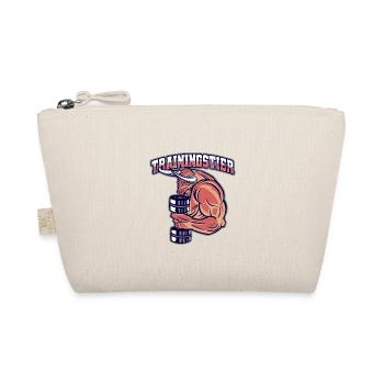 Training Animal Gym Weight Training Fun Bodybuilding - Organic Pouch - nature - Front