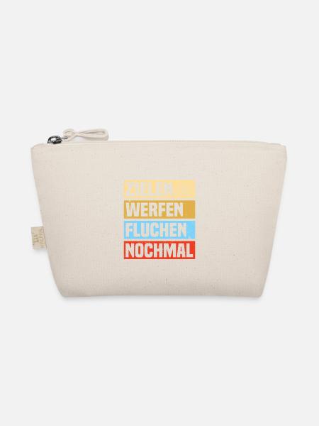 Zielen werfen Petanque Boule Boulespieler - Bio-Täschchen - Natur