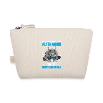 Unterschätze niemals Bodybuilding Bodybuilder Gym - Bio-Täschchen - Natur - Vorne