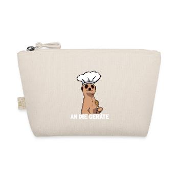 An die Geräte Erdmännchen Koch Backen Bäcker - Bio-Täschchen - Natur - Vorne