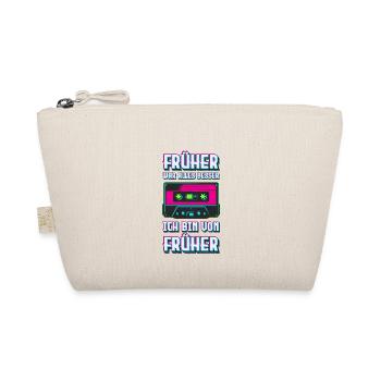 Früher 80's Mottoparty 80er Jahre Outfit - Bio-Täschchen - Natur - Vorne