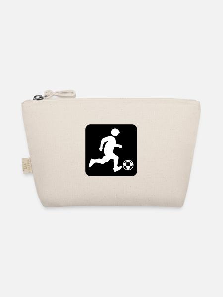 Fussball Fussballspieler Verein - Bio-Täschchen - Natur - Vorne