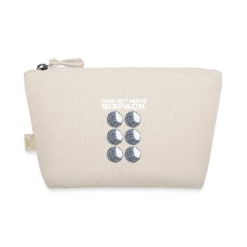 Mein Sixpack Petanque Boule Boulespieler - Bio-Täschchen - Natur - Vorne