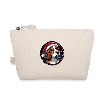 Beagle Chien Noël Noël - Trousse biologique - nature - Devant