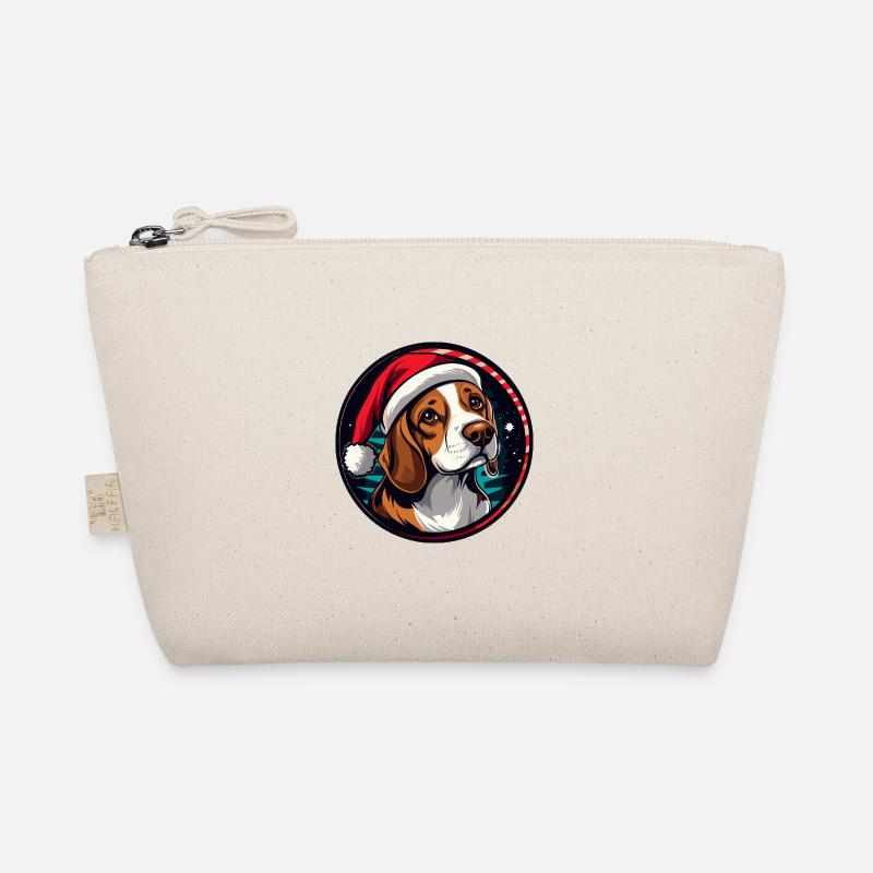 Beagle Hund Weihnachten X-Mas Bio-Täschchen