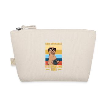 It's bowling time Bowling Bowling Player Bowler - Organic Pouch - nature - Front