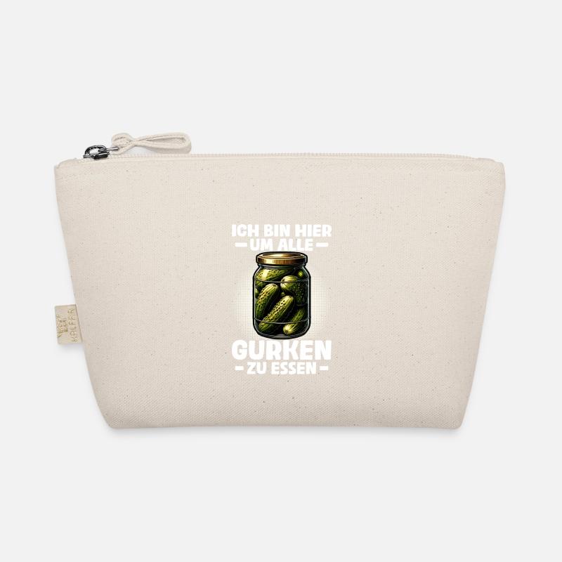 I'm Here: Funny Cucumber Pickle Cucumber Lover Organic Pouch