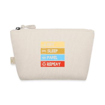Eat Sleep Padel fun padel ball player - Organic Pouch - nature - Front