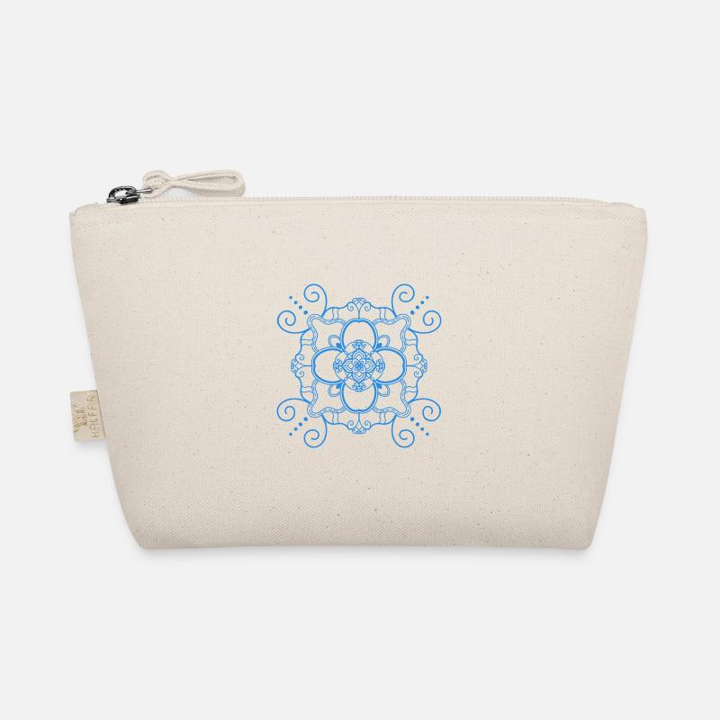 Mandala style - Blue Organic Pouch