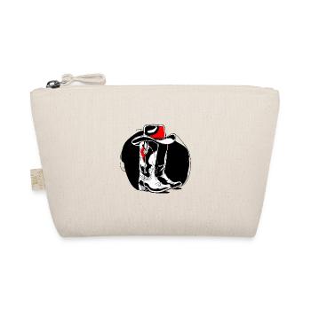 Stetson and Boots Western Country Line Dance - Organic Pouch - nature - Front