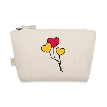 Herzballons / Heart balloon / Ballon coeur - Organic Pouch - nature - Front