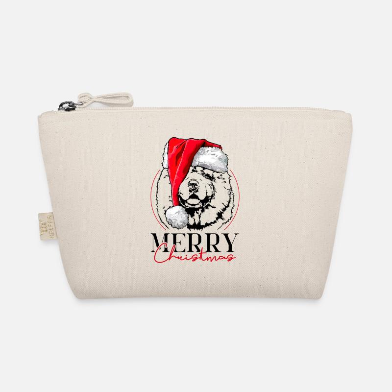 Santa CHOW CHOW Merry Christmas Hunde Wilsigns Bio-Täschchen