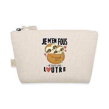 Je M'en Fous Je Suis Une Loutre Humour Cadeau - Trousse biologique - nature - Devant