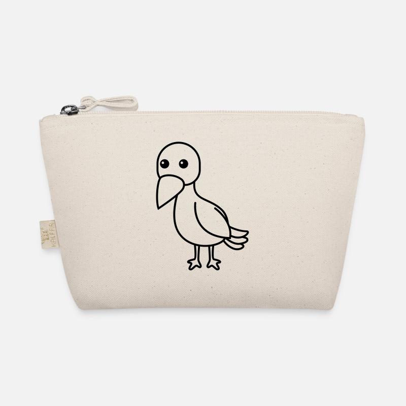 Crow Comic Animal Organic Pouch