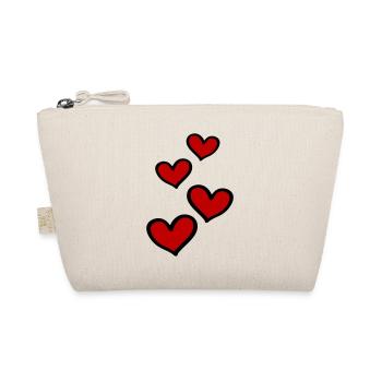 Symbole du cœur Amour - Trousse biologique - nature - Devant