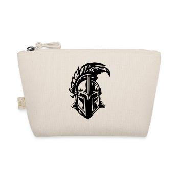 Spartaner Helm Symbol Sparta - Bio-Täschchen - Natur - Vorne
