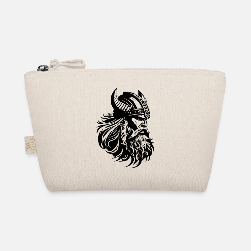 Wikinger Kopf Krieger Viking Bio-Täschchen
