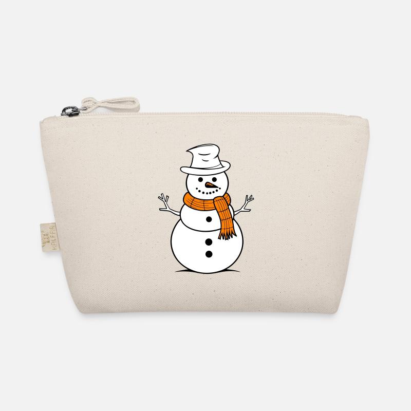 Schneemann Winter Bio-Täschchen