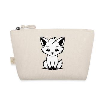 Süßer Fuchs Cartoon Style - Bio-Täschchen - Natur - Vorne