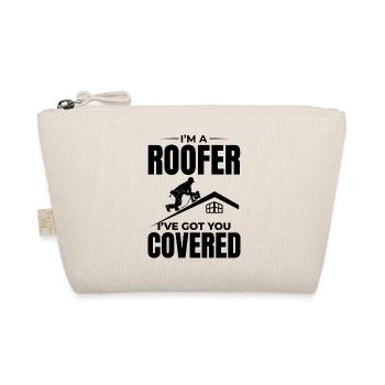 Roofer Roofing Roof Repair Mechanic Contractor - Organic Pouch - nature - Front