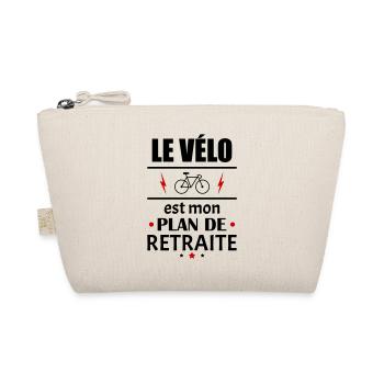 Le vélo est mon plan de retraite, humour, noël - Trousse biologique - nature - Devant