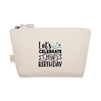 Design Let's celebrate your birthday - Trousse biologique - nature - Devant