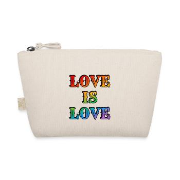 Regenbogen-Liebe ist Liebe - Bio-Täschchen - Natur - Vorne
