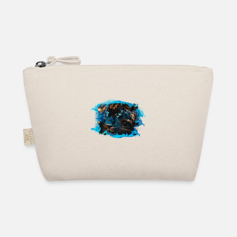 wildkatze,Tiger,Leopard,Pailletten,Glitzer,gold Bio-Täschchen